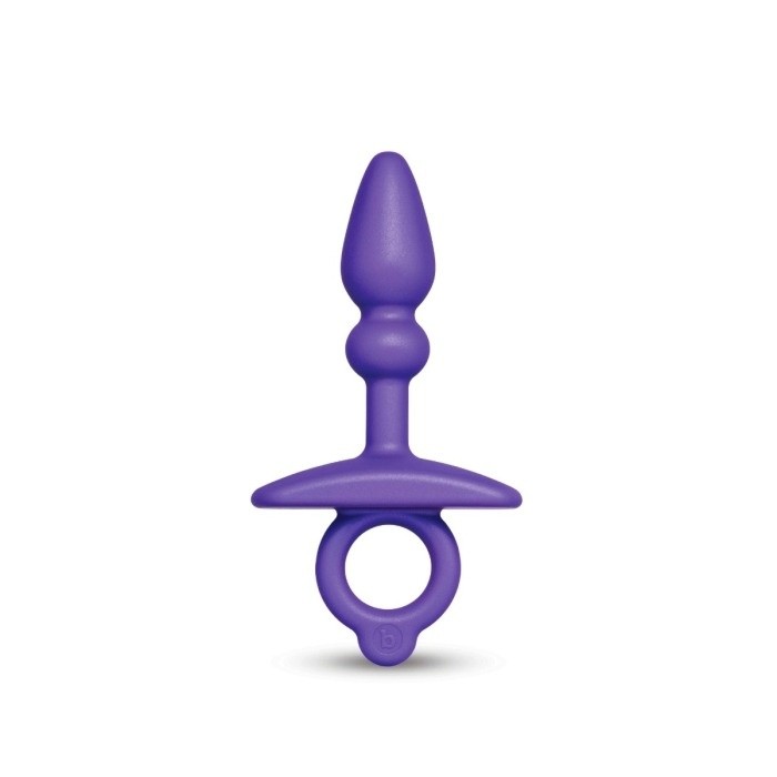 b-Vibe Butties Dart Silicone Anal Butt Plug Mini Portable Purple Adult Toy