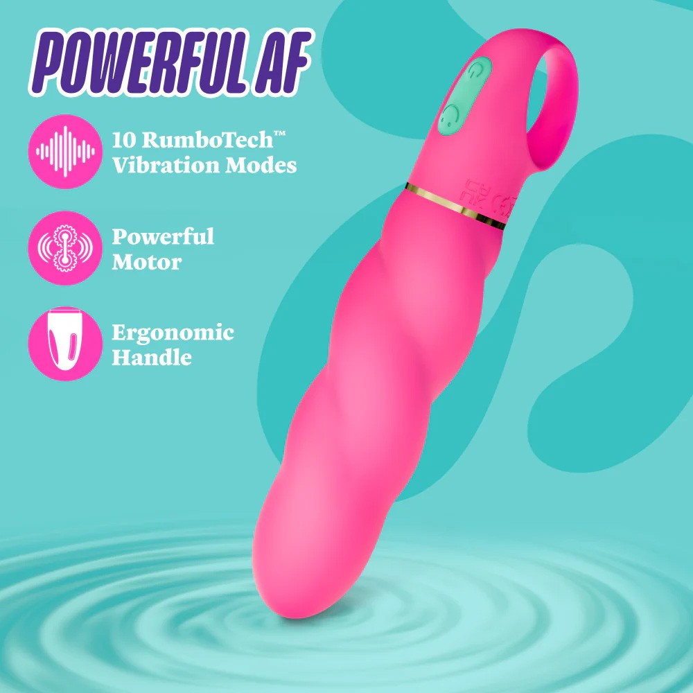 rumbotech silicone vibrator close-up