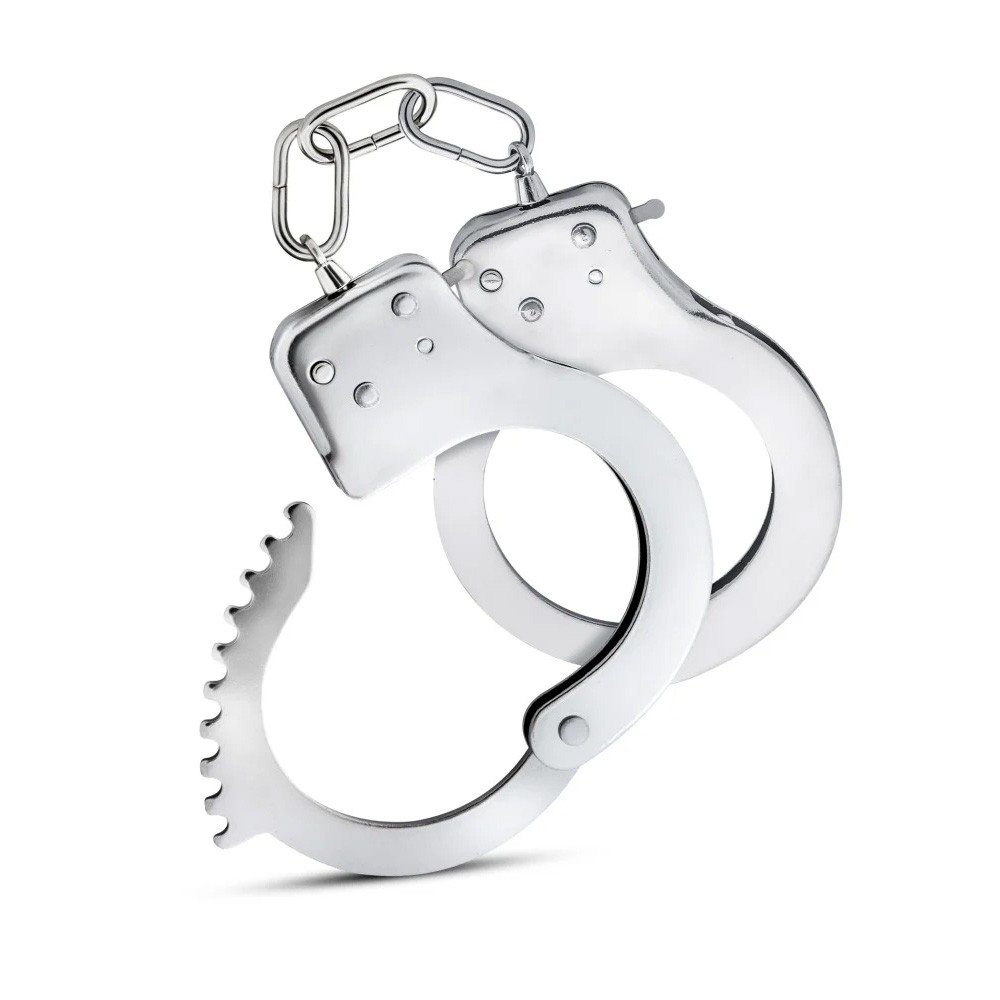 removable faux fur sleeves attached to stainless steel restraints