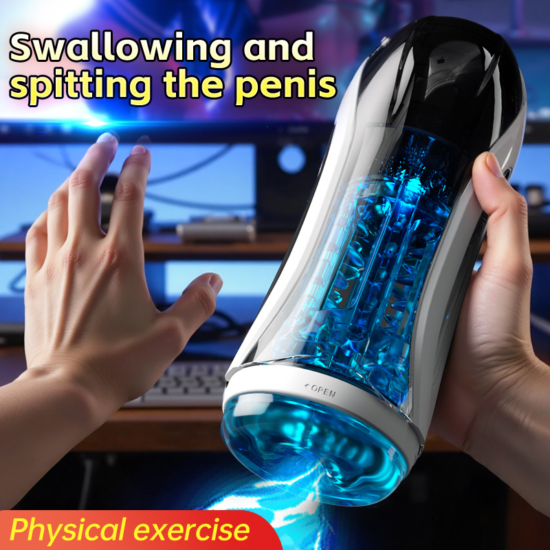 Men Automatic Masturbators Device Reusable Pleasure Toy