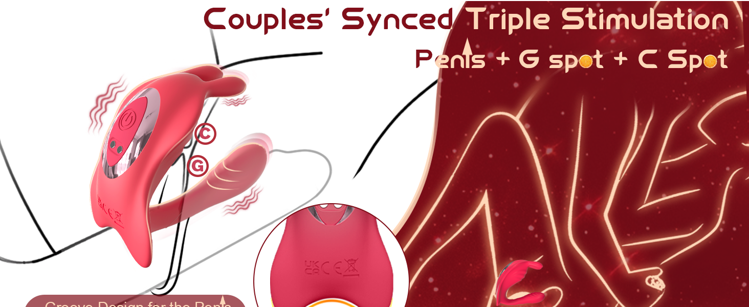 app-controlled couples vibrator dual motors