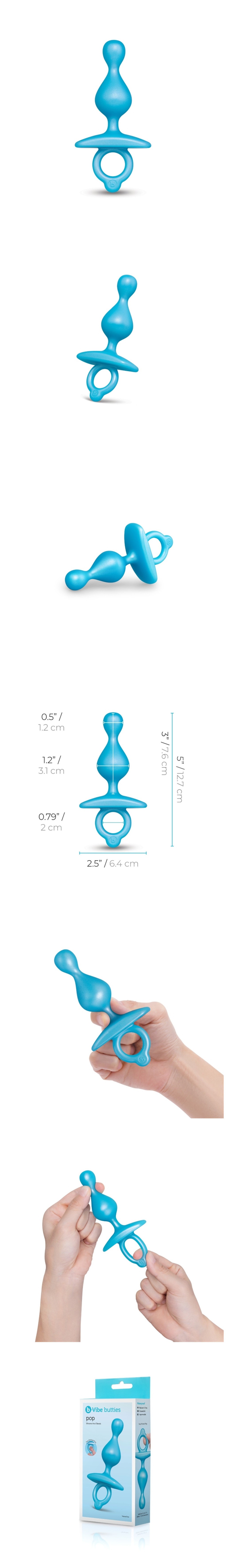 b-vibe butties pop beaded silicone butt plug anal beads