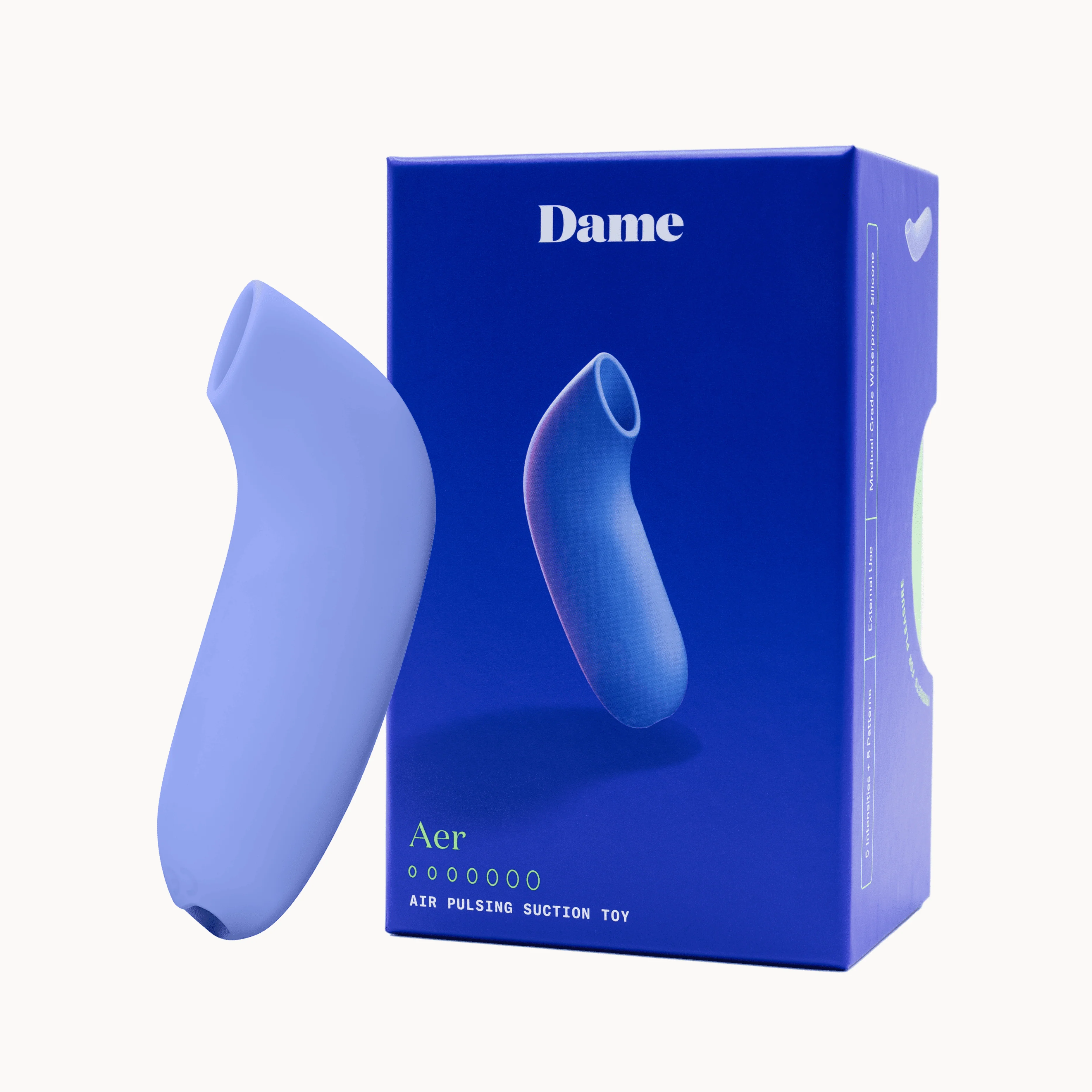 Dame AER Massager for Women Suction Soft Seal Angles Feeling Thrilling Comfortable