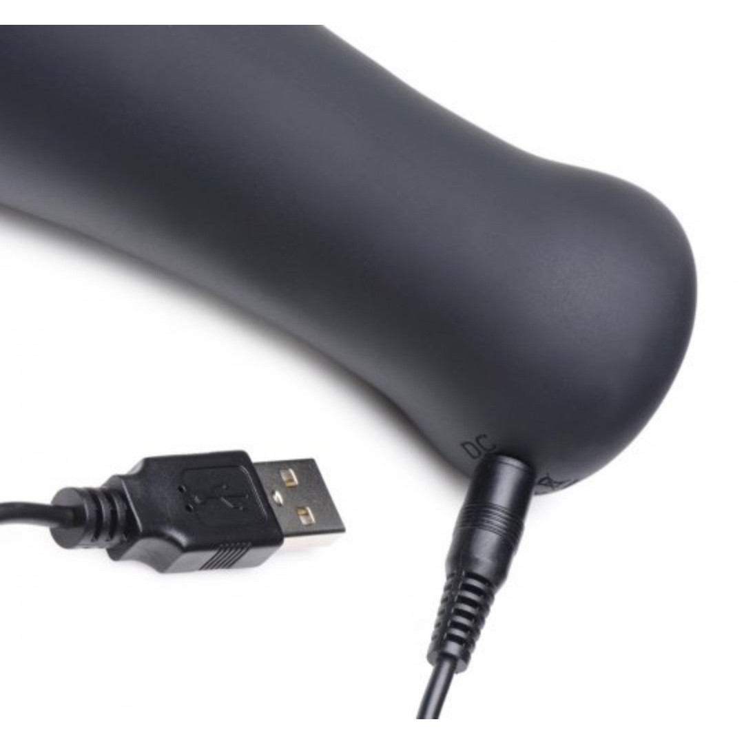 XR Brands Male Masturbator 10X Vibrating Silicone Stroker Adult Sex Machine