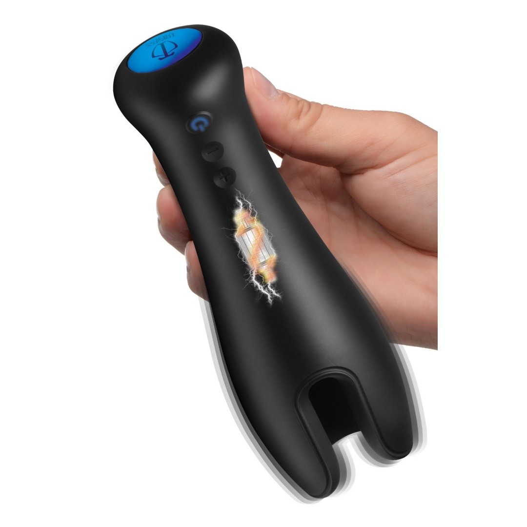 XR Brands Male Masturbator 10X Vibrating Silicone Stroker Adult Sex Machine