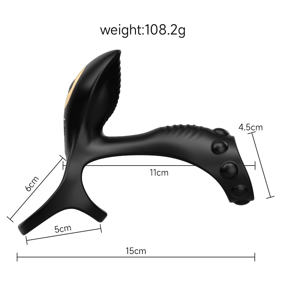 Venusfun Wearable Penis Ring with 10 Remote Vibration Modes Clitoral Vibrator Sex Toy