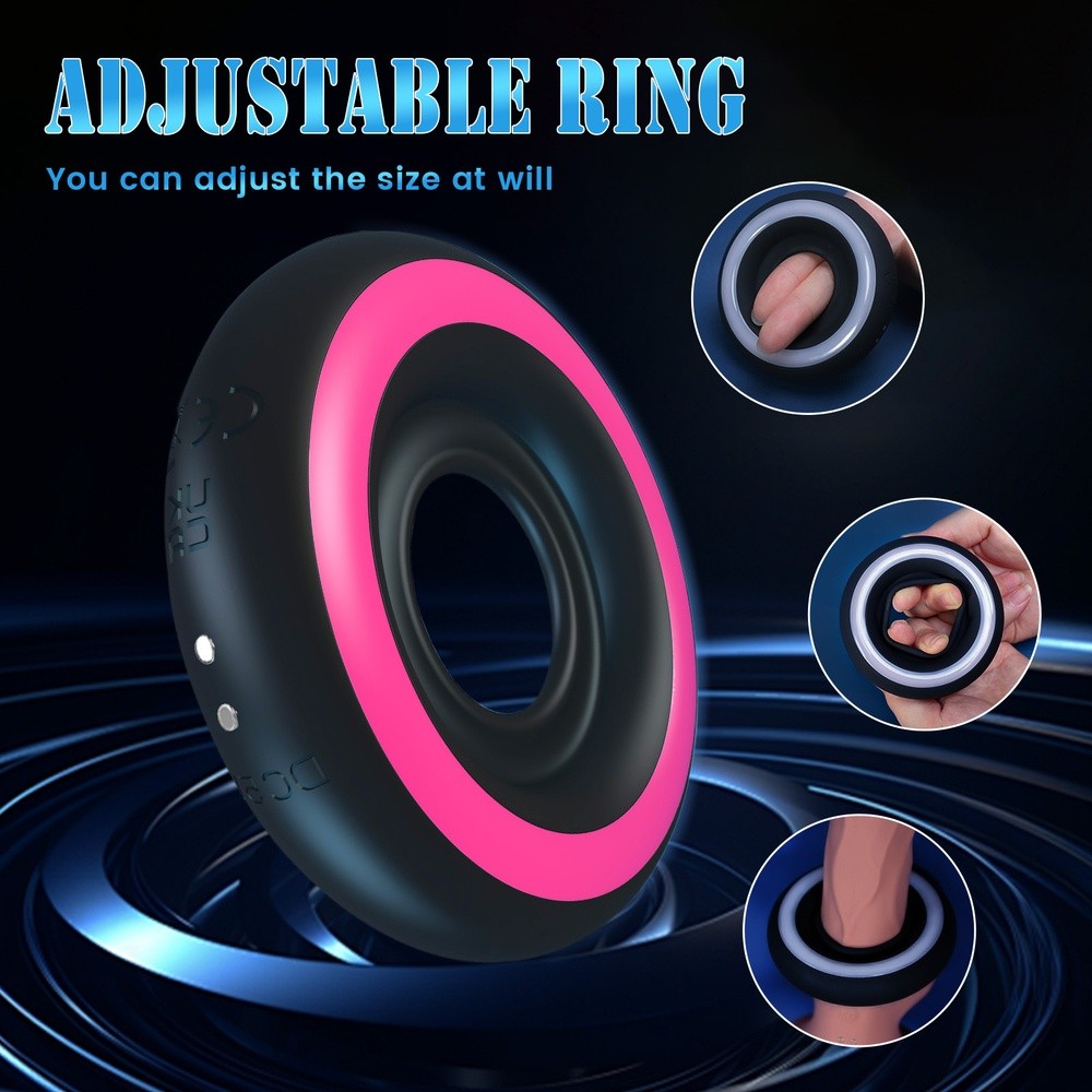Venusfun Penis Ring with APP Control 10 Vibration Modes Male Sex Toys for Couples