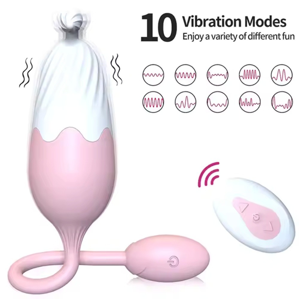 Venusfun Egg Vibrators with 10 Vibration Modes Rotating Bullet Vibrator with Remote Control
