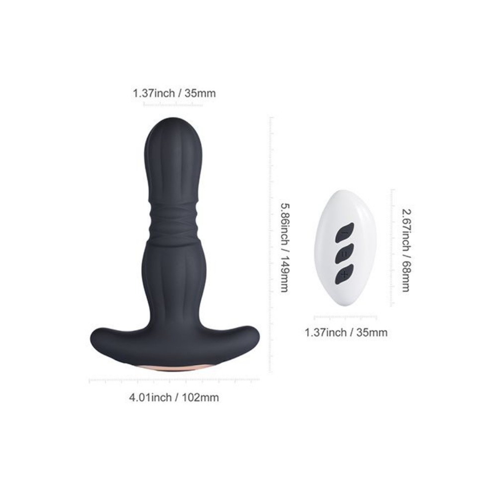 Honey Play Box Agas Thrusting Butt Plug with Remote Control Anal Vibrator Male Thrusting