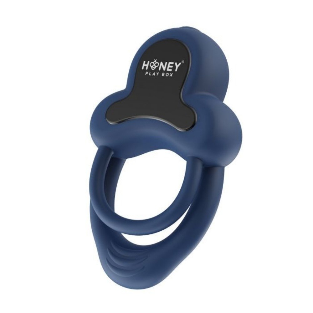 Honey Play Box Anello Vibrating Double Cock Ring with Clitoral Stimulator Penis Rings
