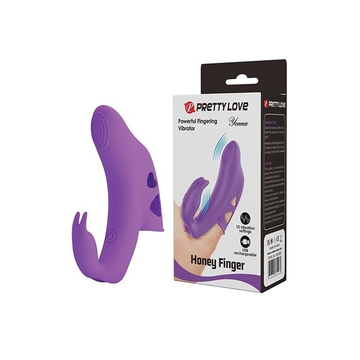 Pretty Love Yenna Dual Finger Vibe Female Mini Finger Vibrators New Sex Toys for Women