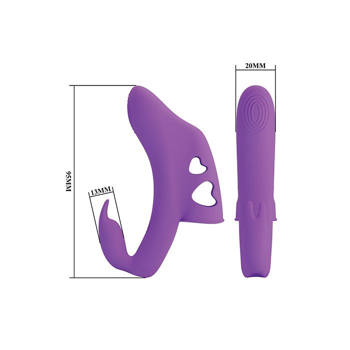 Pretty Love Yenna Dual Finger Vibe Female Mini Finger Vibrators New Sex Toys for Women