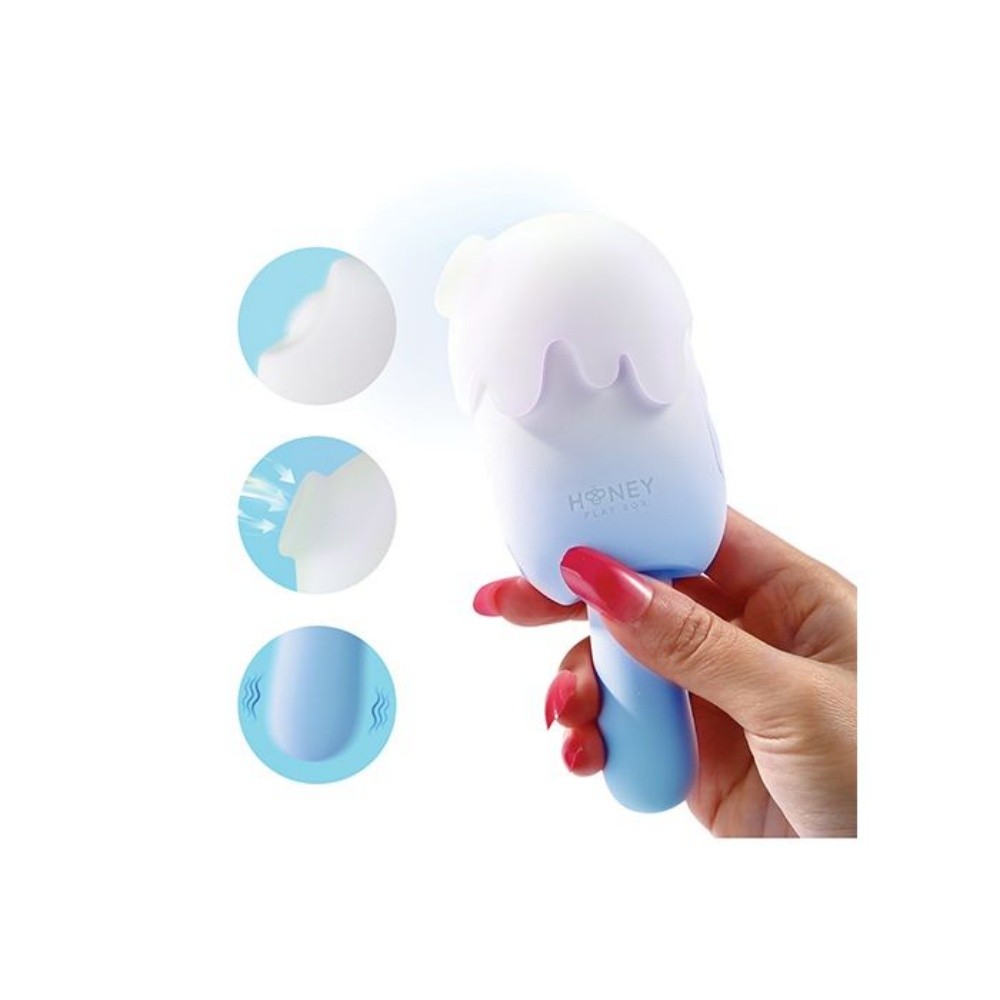 Honey Play Box Clitoral Vibrators Bite Me Sucking Tapping & Vibrating Cream Pop Stimulator