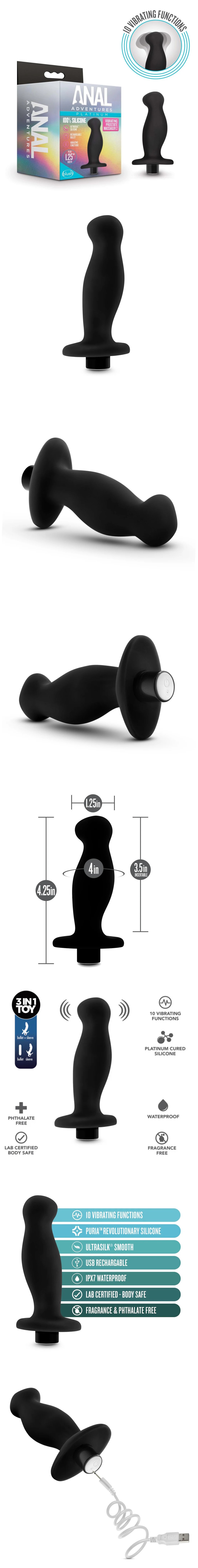blush anal adventures platinum silicone prostate massager 02