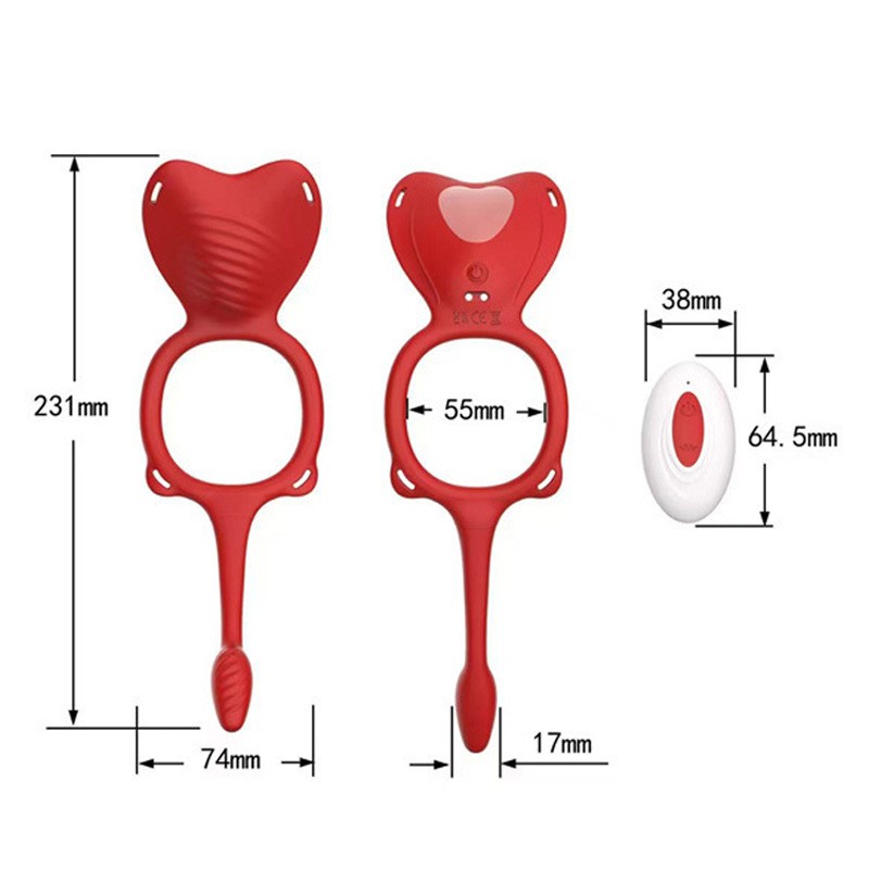 Venusfun Penis Ring Clitoral Stimulator Vibrating Sex Toy with APP & Remote Control