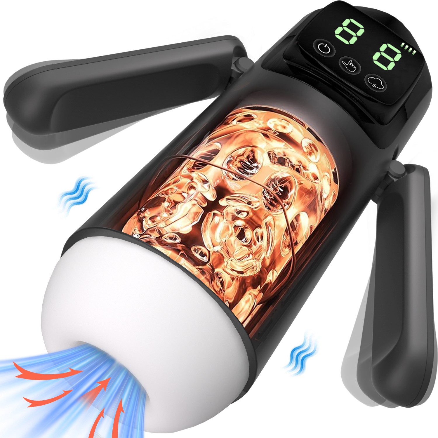 Venusfun Automatic Masturbator with Double Handles Penis Pump Pocket Male Sex Toy