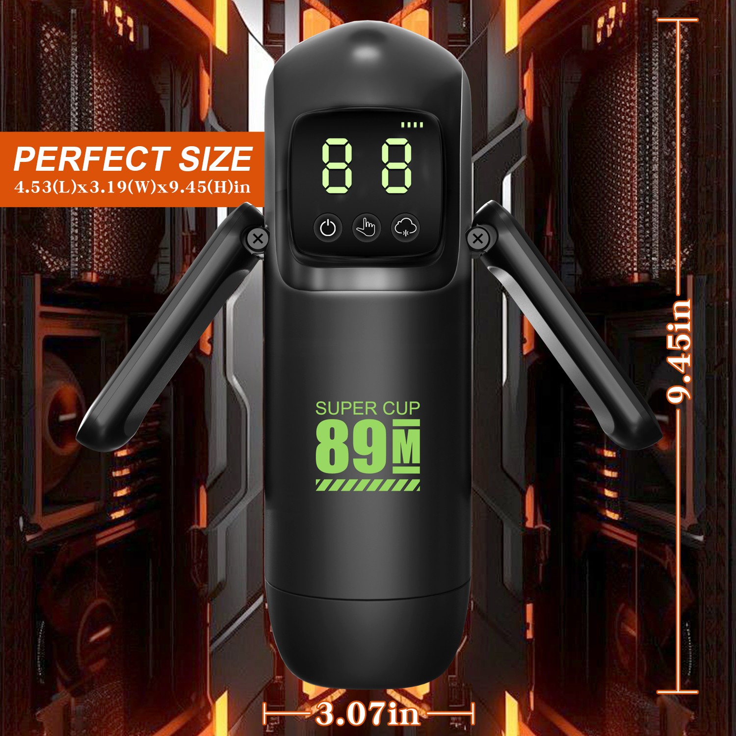Venusfun Automatic Masturbator with Double Handles Penis Pump Pocket Male Sex Toy