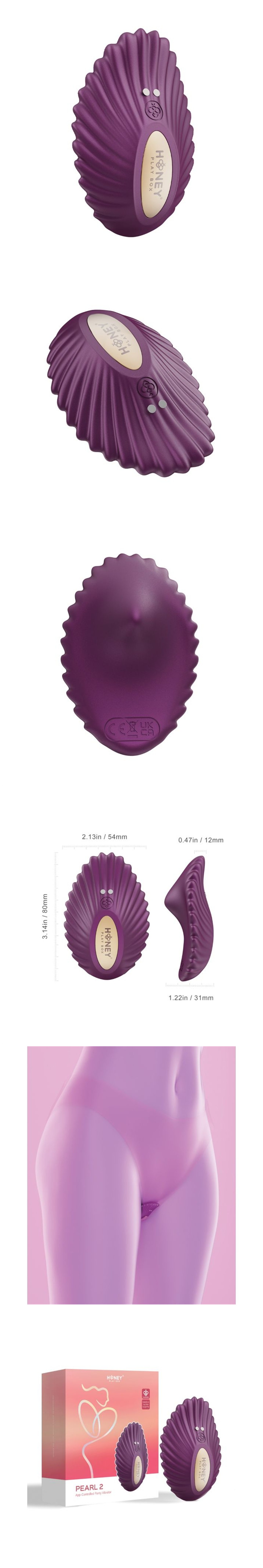 honey play box pearl 2 clitoral wearable panty vibrator with app control honey play box pearl 2 clitoral wearable panty vibrator with app control