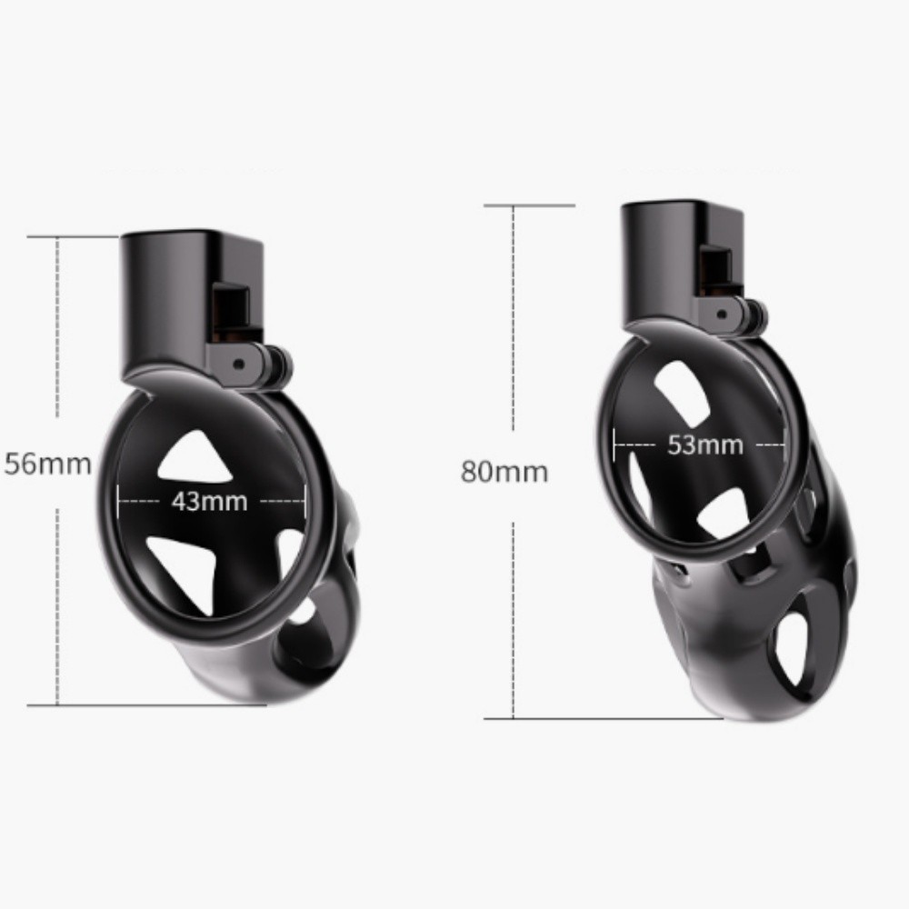 Venusfun Penis Rings Sissy Chastity Cage with 8 Adjustable Cock Rings & Invisible Lock