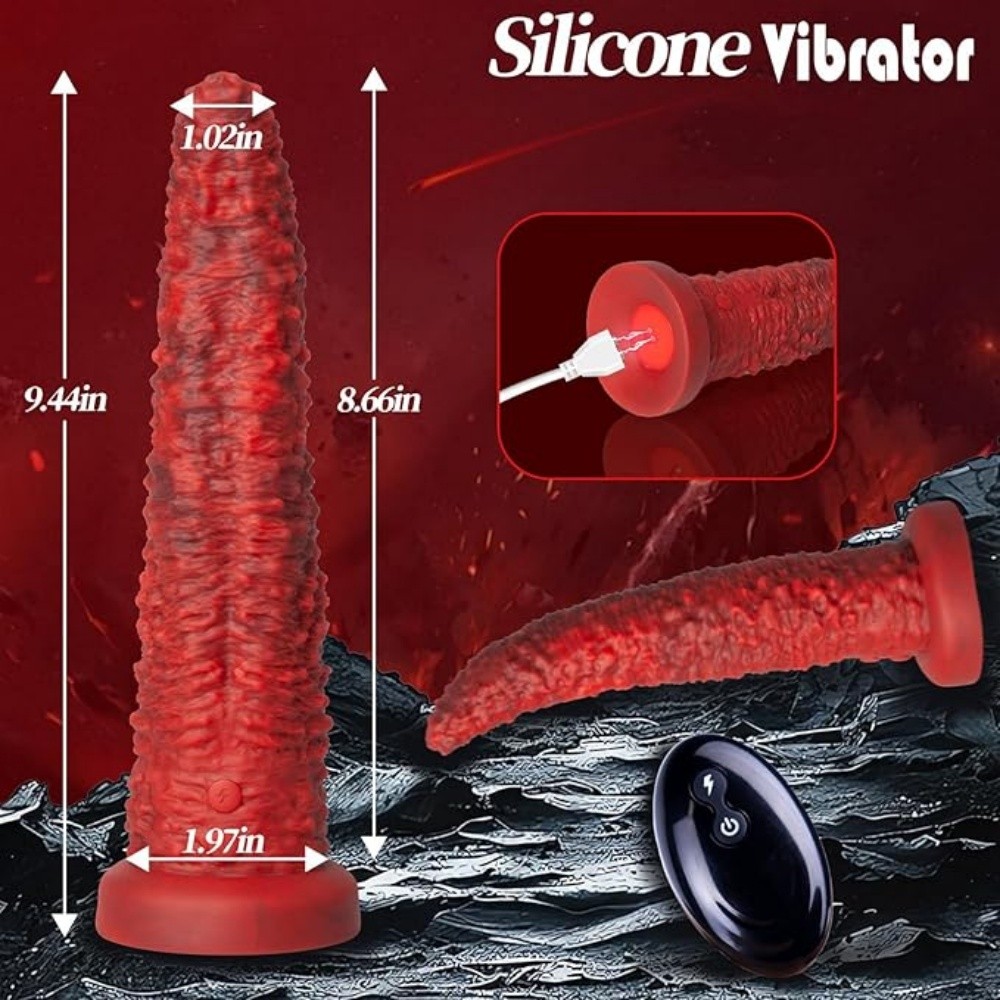 Venusfun Realistic Monster Tongue Thrusting Vibrating Dildos with Remote Control
