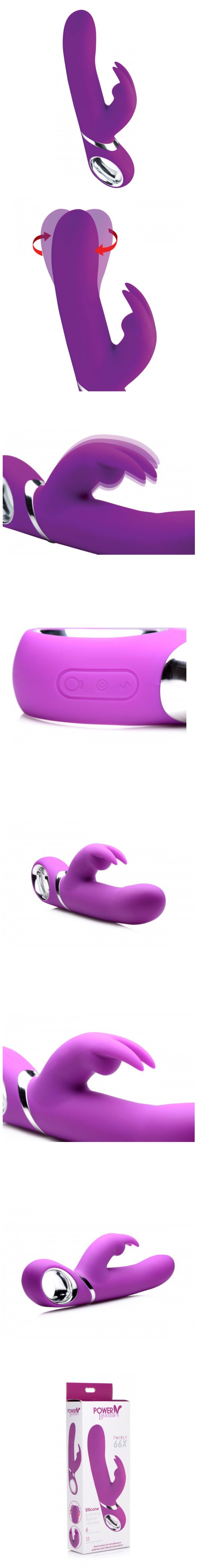 xr brands twirly 66x spinning silicone clitoral g-spot rabbit vibrator xr brands twirly 66x spinning silicone clitoral g-spot rabbit vibrator