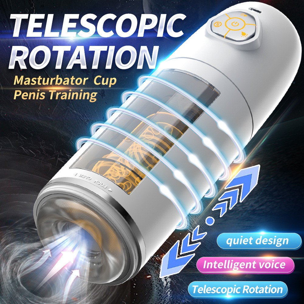 Venusfun Automatic Masturbators Cup with 10 Thrusting & Rotating Modes Sex Toys for Men