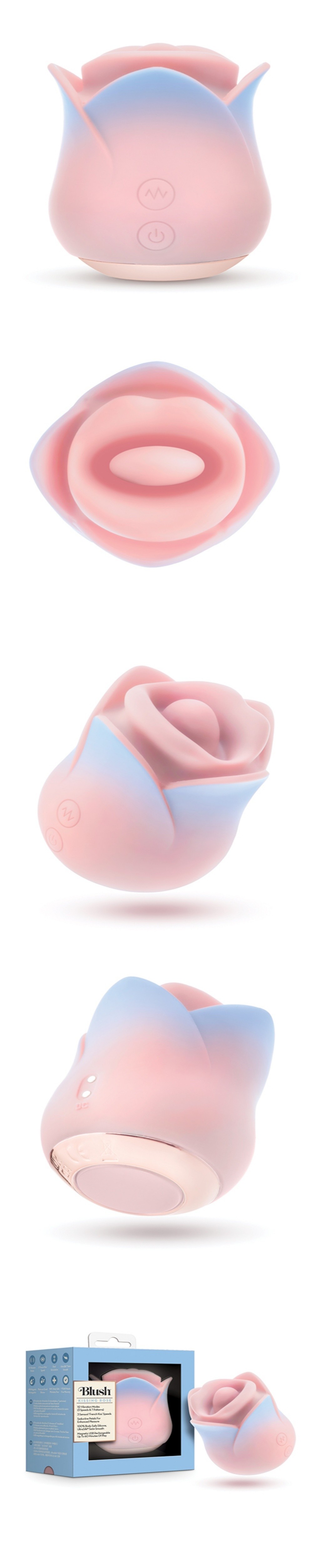 blush collection kissing rose clitoral vibrator