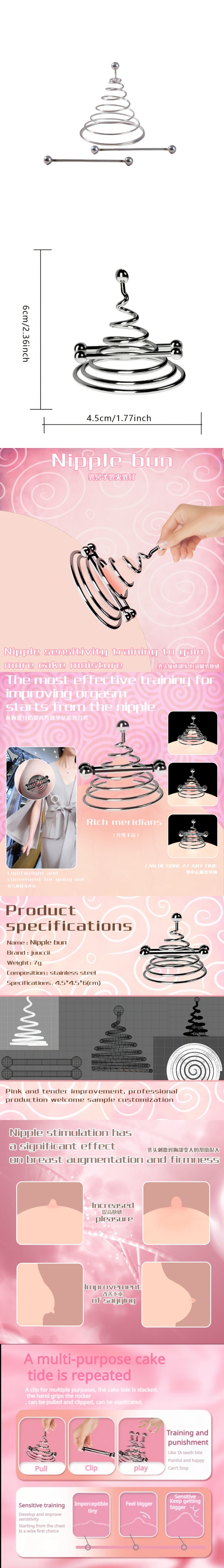 venusfun bondage women nipple toys spring clamp 2 pieces