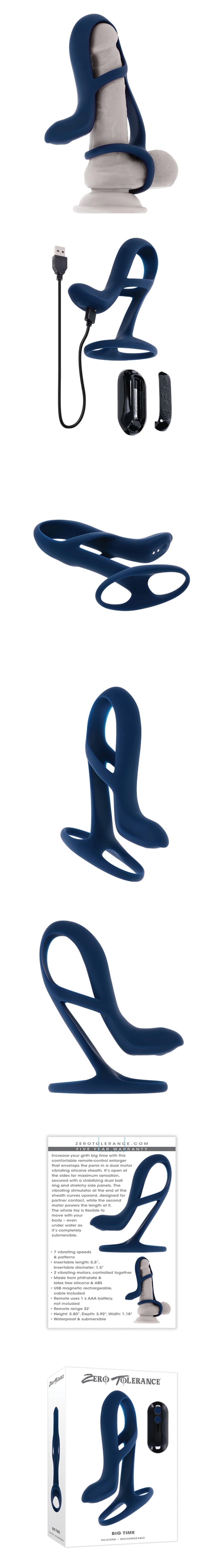 evolved novelties zero tolerance big time penis extender with remote control
