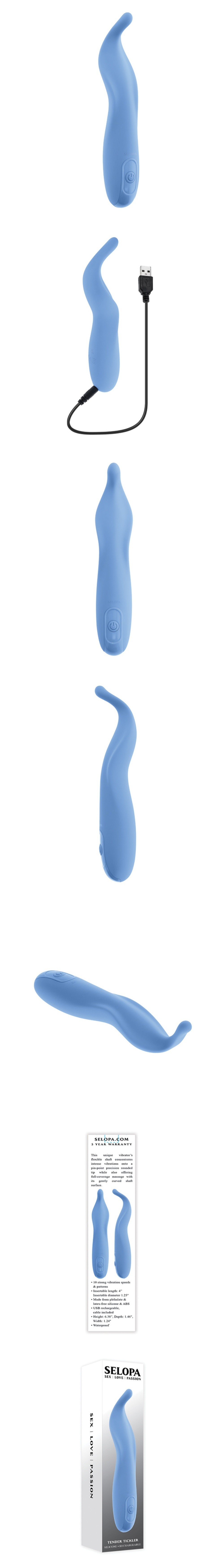 selopa tender tickler pin point clitoral vibrator with 10 vibration patterns 