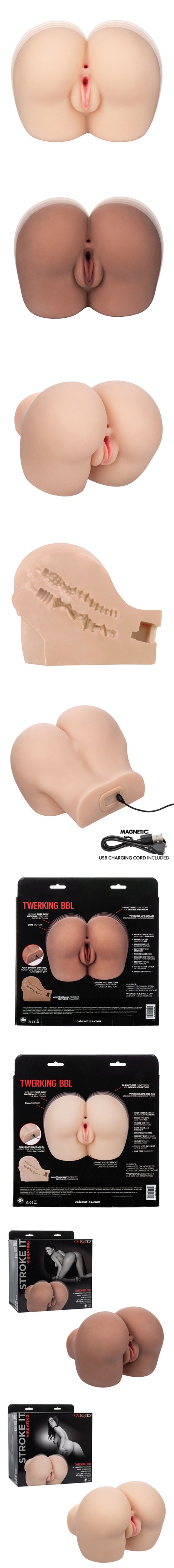 calexotics stroke it vibrating twerking bbl realistic male masturbator