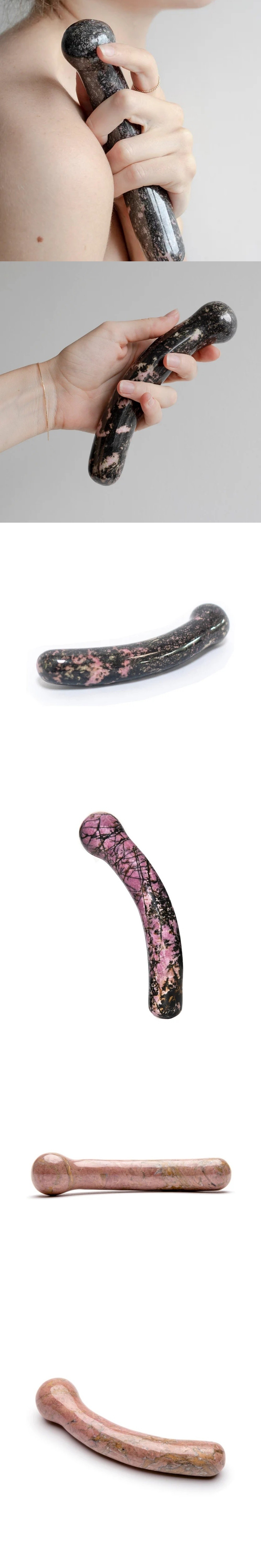 dame chakrubs anahata curve rhodonite crystal pleasure wand