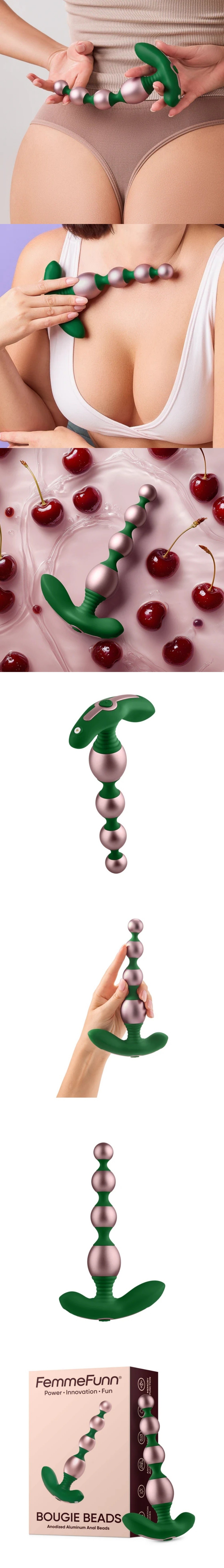 femme funn bougie aluminum anal beads vibrating butt beads for beginners