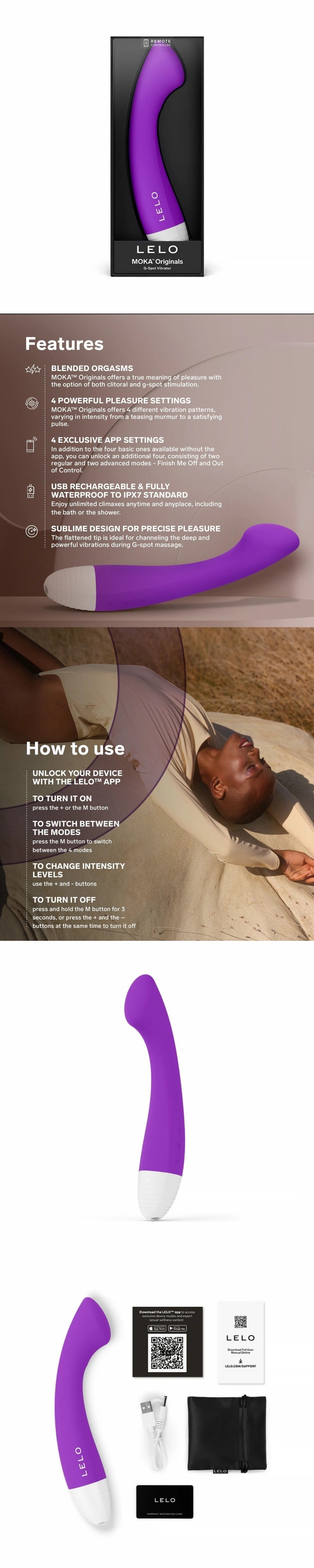 lelo moka originals silicone g-spot vibrator with 4 vibration modes, clitoral vibrator lelo moka originals silicone g-spot vibrator with 4 vibration modes, clitoral vibrator