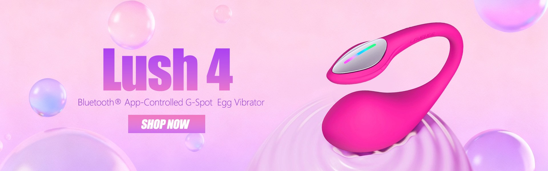 Lovense Lush 4 G-spot Egg Vibrator with App Control