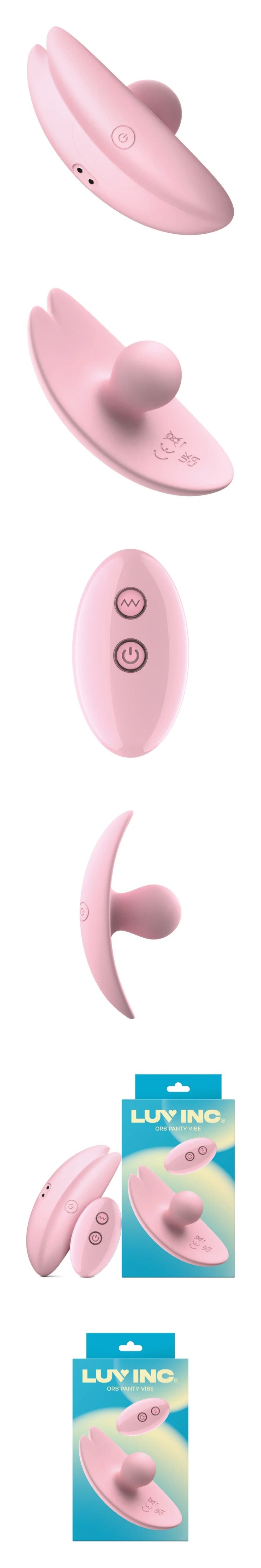 luv inc pv35: orb wearable silicone panty vibrator with insertable orb bulb