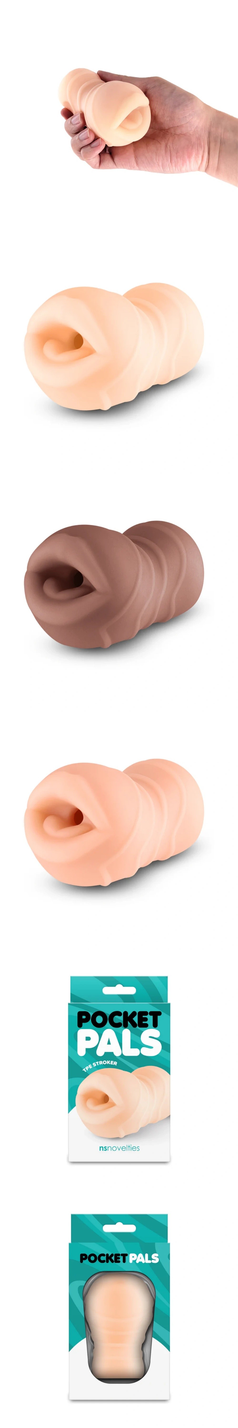 ns novelties pocket pals realistic texture mouth stroker blowjob masturbator