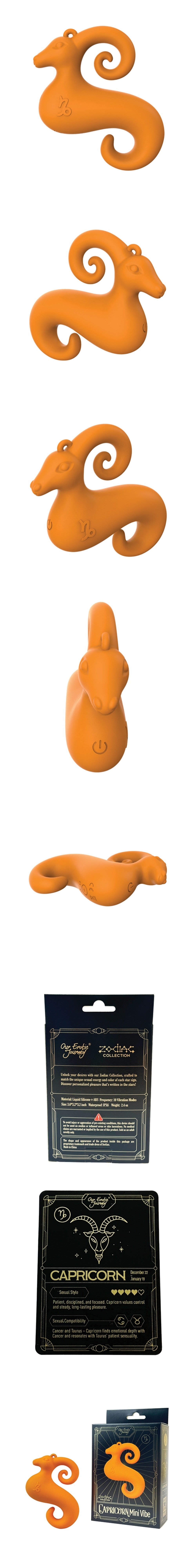 our erotic journey zodiac capricorn mini clitoral vibrator with multi modes