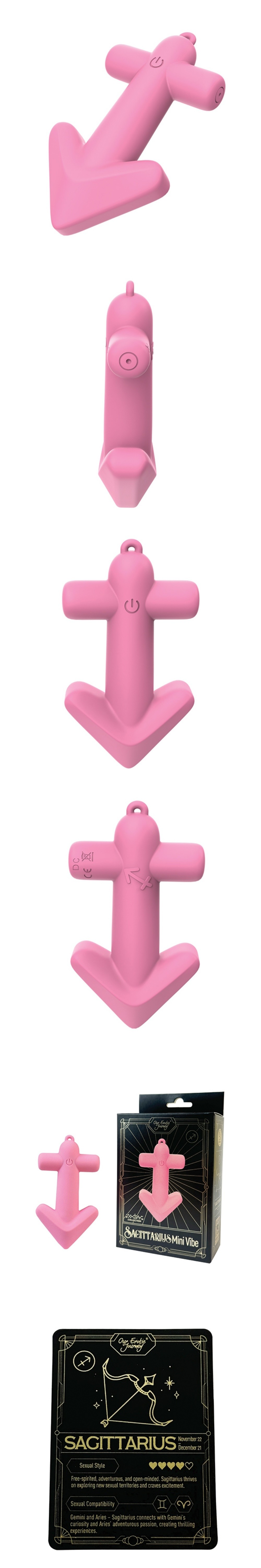 our erotic journey zodiac sagittarius silicone mini clitoral vibrator with 10 vibrating modes