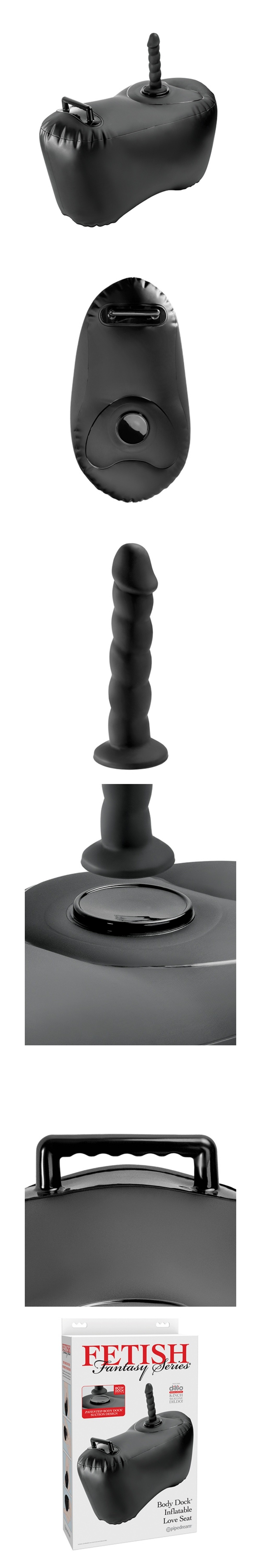 pipedream fetish fantasy series body dock inflatable love seat with dildo