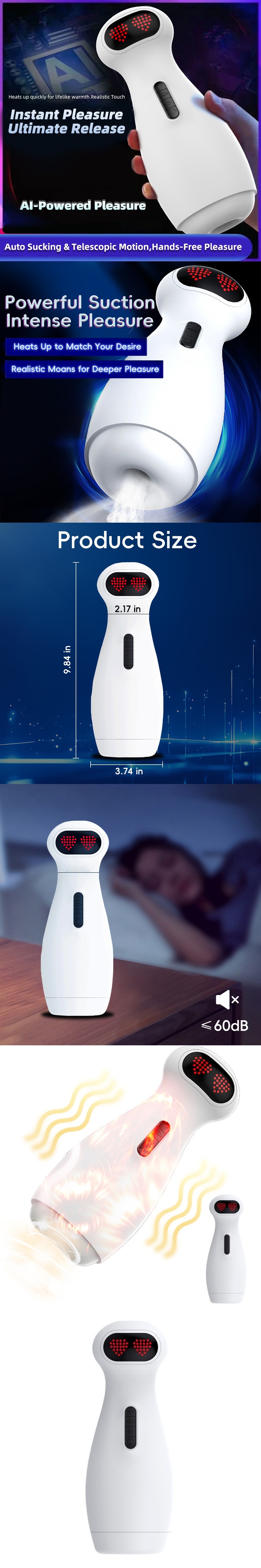 venusfun ai robot thrusting & suction automatic male masturbator with heating venusfun ai robot thrusting & suction automatic male masturbator with heating