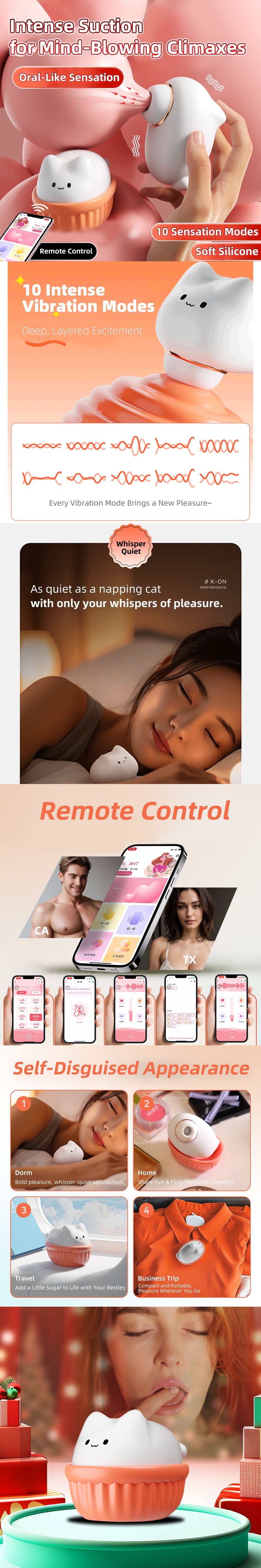 venusfun suction licking egg vibrator clit vibrator with wireless remote control