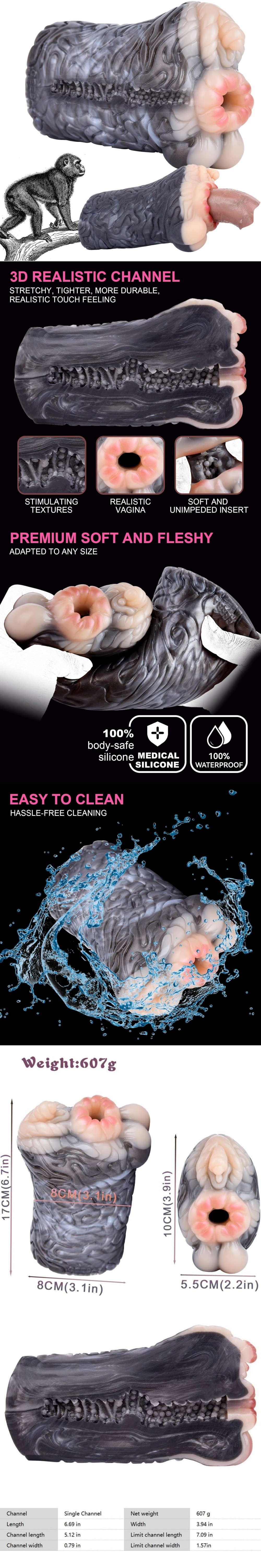 geeba fantasy creature monkey inspired animal pussy single opening track monster pocket stroker