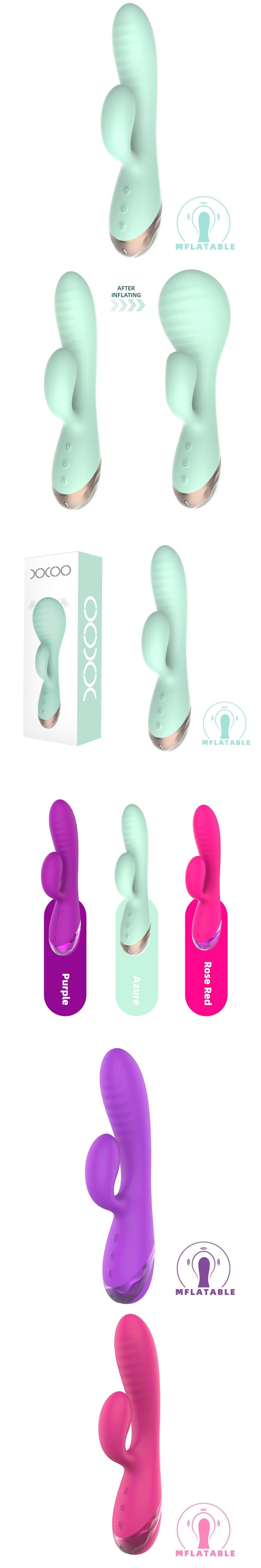 venusfun adjustable 10 speeds female g-spot wand dual-ended clitoral stim for solo masturbation