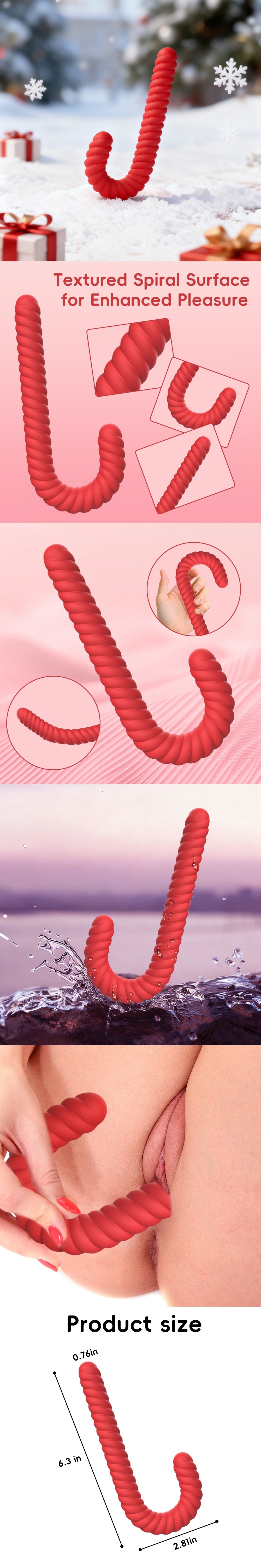 venusfun crutch anal plug christmas themed butt toy anal trainer with thread cover christmas gift