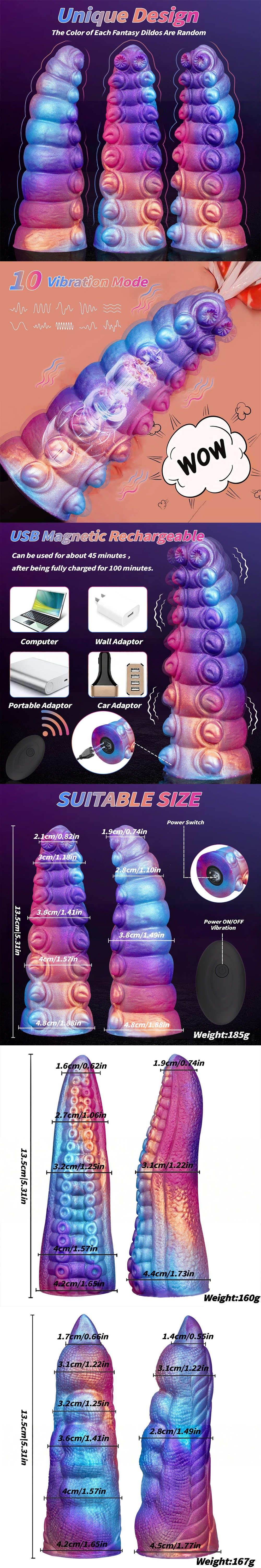 venusfun fantasy monster anal dildo thick dildo stim oversized sex toy with remote control for bdsm