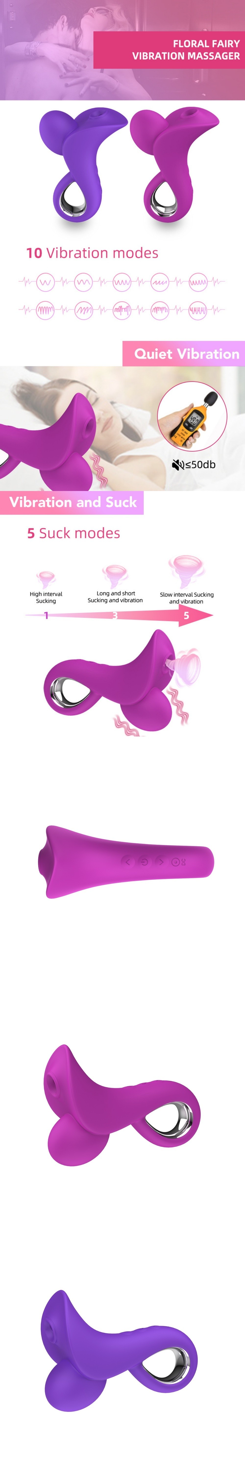 venusfun flower mini clit sucker 10 vibrating modes clitoral vibrator pussy stim toy for solo play