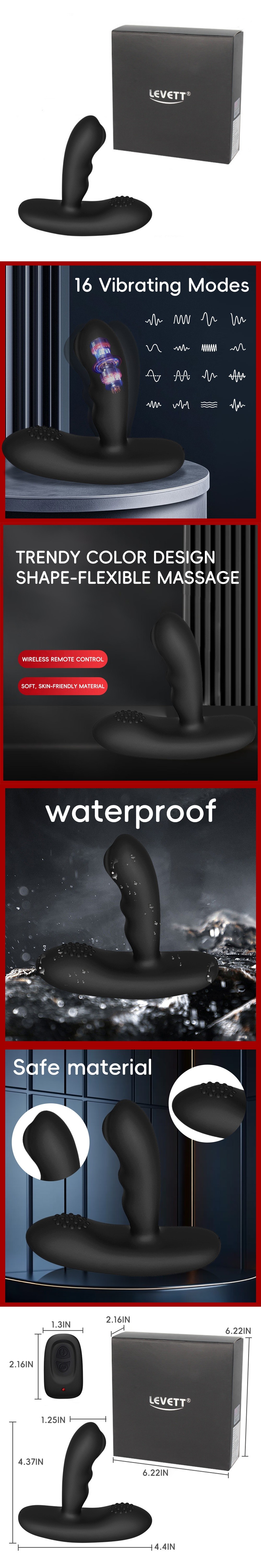 venusfun vibrating prostate massager anal vibe butt plug backdoor trainer outdoor p-spot vibe