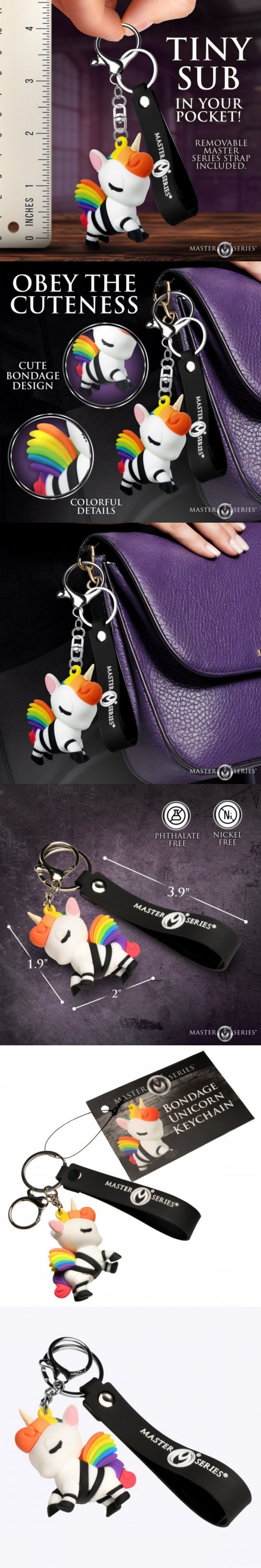 xr brands cute bondage unicorn keychain fantasy keychain cute christmas gifts
