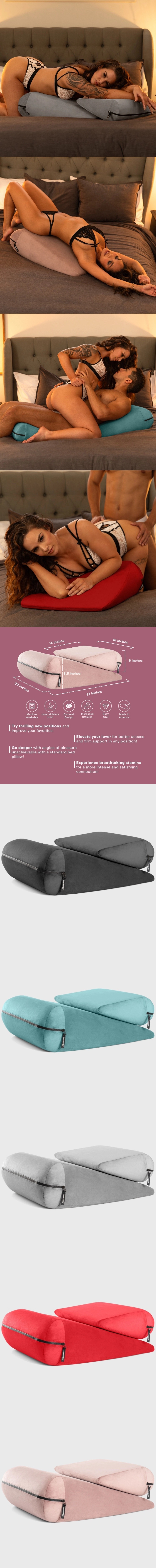 liberator jaz duet sex pillow couples bedding for better sex